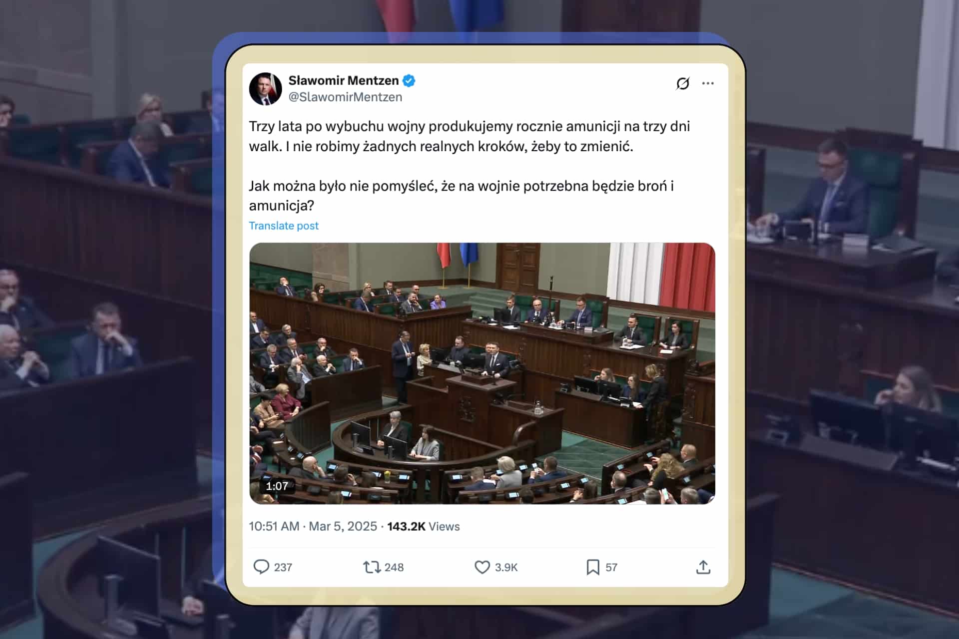 Polska ma amunicję tylko na trzy dni wojny? Sprawdzamy wypowiedzi Mentzena