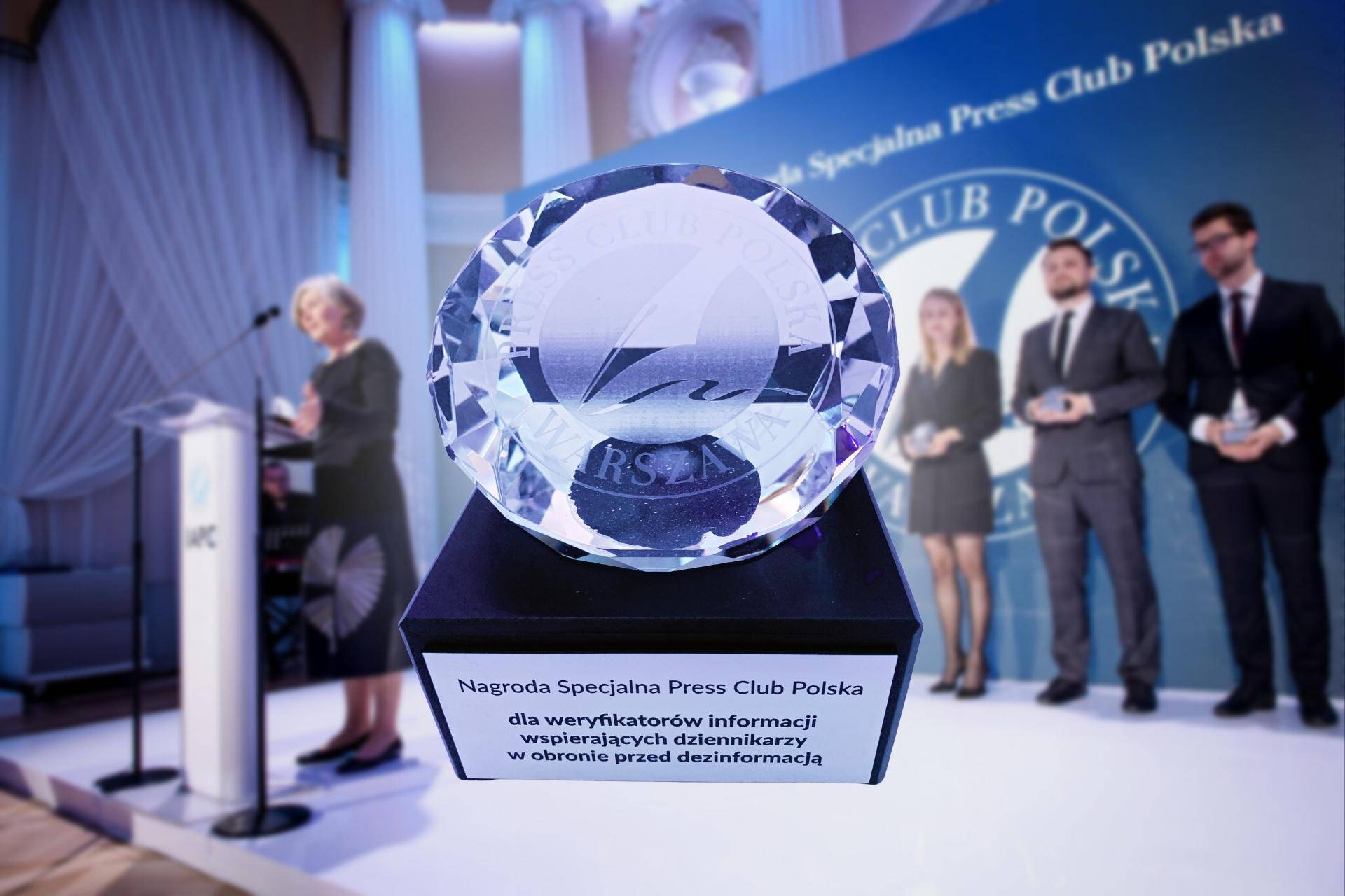 Nagroda Specjalna Press Club Polska dla profesjonalnych weryfikatorów informacji