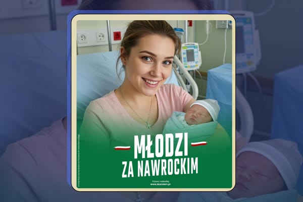 Młodzi za Nawrockim? Uwaga na obrazy generowane przez sztuczną inteligencję.