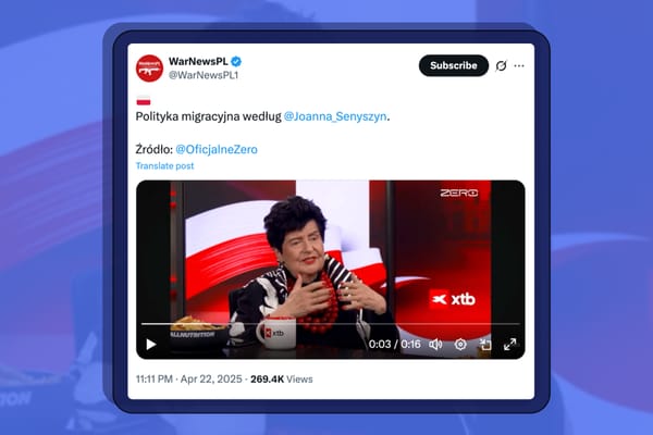 Stanowisko Joanny Senyszyn wobec migrantów. Czy to manipulacja?